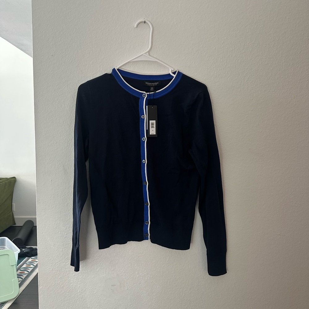 NWT Banana Republic Navy Cardigan